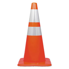 Load image into Gallery viewer, Traffic Cone, 14 x 14 x 28, Orange/Silver
