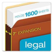 Load image into Gallery viewer, Heavy-Duty File Pockets, 7" Expansion, Legal Size, Redrope, 5/Box
