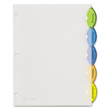 Load image into Gallery viewer, Insertable Style Edge Tab Plastic Dividers, 5-Tab, 11 x 8.5, Translucent, 1 Set
