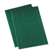Load image into Gallery viewer, Medium-Duty Scouring Pad, 6 x 9, Green, 20/Carton
