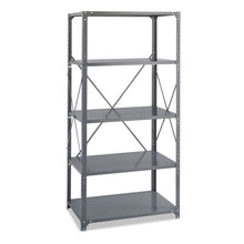 Load image into Gallery viewer, Commercial Steel Shelving Unit, Five-Shelf, 36w x 24d x 75h, Dark Gray
