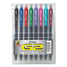 Load image into Gallery viewer, G2 Premium Gel Pen, Retractable, Fine 0.7 mm, Assorted Ink and Barrel Colors, 8/Pack
