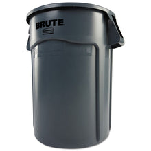 Load image into Gallery viewer, Vented Round Brute Container, 44 gal., Plastic, Gray
