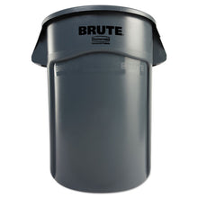 Load image into Gallery viewer, Vented Round Brute Container, 44 gal., Plastic, Gray
