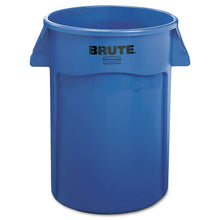 Load image into Gallery viewer, Vented Round Brute Container, 44 gal, Plastic, Blue
