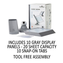 Load image into Gallery viewer, SHERPA Motion Desk Reference System, 10 Panels, Gray Borders
