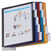 Load image into Gallery viewer, Sherpa Wall-Mount Reference System, 10 Gray Panels, Letter, Assorted Borders
