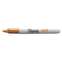 Load image into Gallery viewer, Metallic Fine Point Permanent Markers, Fine Bullet Tip, Gold-Silver-Bronze, 6/Pack
