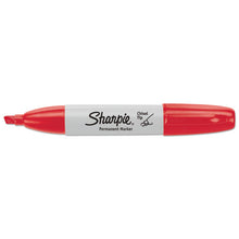 Load image into Gallery viewer, Chisel Tip Permanent Marker, Medium Chisel Tip, Red, Dozen
