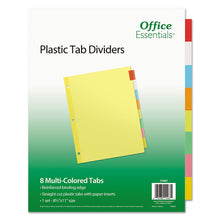Load image into Gallery viewer, Plastic Insertable Dividers, 8-Tab, 11 x 8.5, Assorted Tabs, 1 Set
