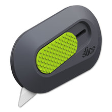 Load image into Gallery viewer, Mini Cutters, Replaceable Double-Sided 1.29" Ceramic Zirconium Oxide Blade, 2.5" Nylon Handle, Gray/Green
