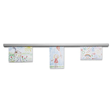 Load image into Gallery viewer, Grip-A-Strip Display Rails, 1.5" x 24", Satin Aluminum
