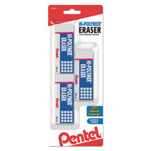 Load image into Gallery viewer, Hi-Polymer Eraser, For Pencil Marks, Rectangular Block, Medium, White, 3/Pack

