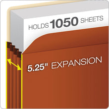 Load image into Gallery viewer, Pocket File, 5.25" Expansion, Legal Size, Red Fiber
