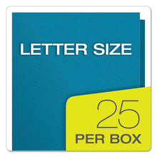 Load image into Gallery viewer, Twin-Pocket Folder with Prong Fasteners, Accommodates (135) 11 x 8.5 Sheets, Light Blue, 25/Box
