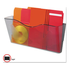 Load image into Gallery viewer, Euro-Style DocuPocket Landscape Wall File, Larger Files/Tabloid Size, 15" x 4" x 6.63", Smoke
