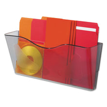 Load image into Gallery viewer, Euro-Style DocuPocket Landscape Wall File, Larger Files/Tabloid Size, 15" x 4" x 6.63", Smoke
