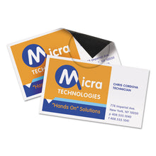 Load image into Gallery viewer, Magnetic Business Cards, Inkjet, 2 x 3.5, White, 10 Cards/Sheet, 3 Sheets/Pack
