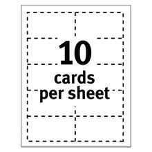 Load image into Gallery viewer, Magnetic Business Cards, Inkjet, 2 x 3.5, White, 10 Cards/Sheet, 3 Sheets/Pack
