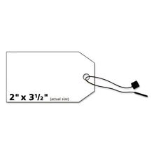Load image into Gallery viewer, Printable Rectangular Tags with Strings, 2 x 3.5, Matte White, 96/Pack
