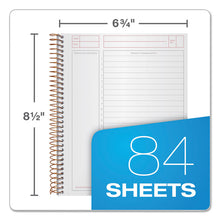 Load image into Gallery viewer, JEN Action Planner, 1-Subject, Narrow Rule, Black Cover, (84) 8.5 x 6.75 Sheets
