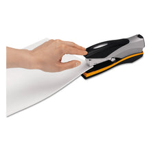Load image into Gallery viewer, Optima 40 Desktop Stapler, 40-Sheet Capacity, Silver/Black/Orange
