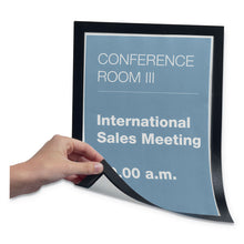Load image into Gallery viewer, DURAFRAME Magnetic Sign Holder, 8.5 x 11, Black Frame, 2/Pack
