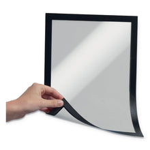 Load image into Gallery viewer, DURAFRAME Magnetic Sign Holder, 8.5 x 11, Black Frame, 2/Pack
