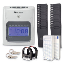 Load image into Gallery viewer, 400E Top-Feed Time Clock Bundle, Digital Display, White
