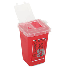Load image into Gallery viewer, 1-Quart Sharps Container, Plastic, Red
