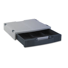 Load image into Gallery viewer, Basic LCD Monitor/Printer Stand, 15" x 11" x 3", Charcoal Gray/Light Gray
