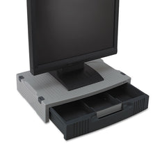 Load image into Gallery viewer, Basic LCD Monitor/Printer Stand, 15" x 11" x 3", Charcoal Gray/Light Gray

