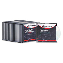 Load image into Gallery viewer, CD/DVD Slim Jewel Cases, Clear/Black, 25/Pack
