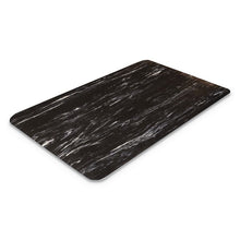 Load image into Gallery viewer, Cushion-Step Marbleized Rubber Mat, Rectangular, Black Smooth Surface, 36" x 60"
