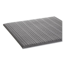 Load image into Gallery viewer, Ribbed Vinyl Anti-Fatigue Mat, Rectangular, Gray Ribbed Surface, 27" x 36"
