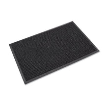 Load image into Gallery viewer, Super-Soaker Wiper/Scraper Mat with Gripper Bottom, Rectangular, Charcoal Gray Loop Pile Surface, 24" x 36"
