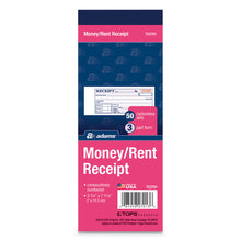 Load image into Gallery viewer, Receipt Book, Three-Part Carbonless, 2.75 x 7.19, 50 Forms Total
