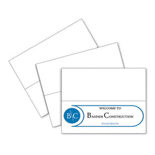 Load image into Gallery viewer, Scored Tent Cards, 4.25 x 11, White,1 Card/Sheet, 50 Sheets/Box
