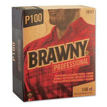 Load image into Gallery viewer, Light Duty Paper Wipers, 2-Ply, 8 x 12.5, White, 148/Box, 20 Boxes/Carton
