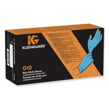 Load image into Gallery viewer, G10 Blue Nitrile Gloves, Powder-Free, Large, 6 mil Thick, 9.5" Long, Blue, 100/Box, 10 Boxes/Carton
