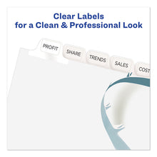 Load image into Gallery viewer, Print and Apply Index Maker Clear Label Dividers, 12-Tab, White Tabs, 11 x 8.5, White, 1 Set
