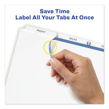 Load image into Gallery viewer, Print and Apply Index Maker Clear Label Unpunched Dividers, 3-Tab, 11 x 8.5, White, 25 Sets
