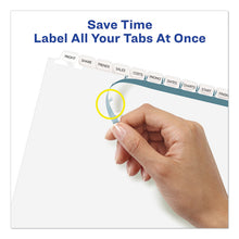 Load image into Gallery viewer, Print and Apply Index Maker Clear Label Dividers, 12-Tab, White Tabs, 11 x 8.5, White, 1 Set

