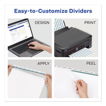 Load image into Gallery viewer, Print and Apply Index Maker Clear Label Dividers, 12-Tab, White Tabs, 11 x 8.5, White, 1 Set
