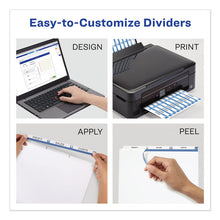 Load image into Gallery viewer, Print and Apply Index Maker Clear Label Unpunched Dividers, 3-Tab, 11 x 8.5, White, 25 Sets
