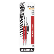 Load image into Gallery viewer, JF Refill for Jimnie, Sarasa, ecoSarasa, Orbitz, Z-Grip and GR8 Gel Roller Ball Pens, Medium Conical Tip, Red Ink, 2/Pack
