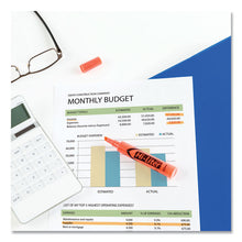 Load image into Gallery viewer, HI-LITER Desk-Style Highlighters, Fluorescent Orange Ink, Chisel Tip, Orange/Black Barrel, Dozen
