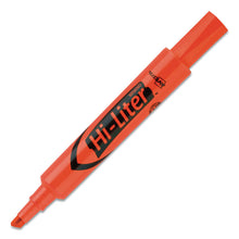 Load image into Gallery viewer, HI-LITER Desk-Style Highlighters, Fluorescent Orange Ink, Chisel Tip, Orange/Black Barrel, Dozen
