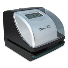 Load image into Gallery viewer, ES700 Atomic Electronic Time Recorder and Document Stamp, Digital Display, Black/Silver
