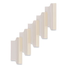 Load image into Gallery viewer, Insertable Index Tabs with Printable Inserts, 1/5-Cut, Clear, 2" Wide, 25/Pack
